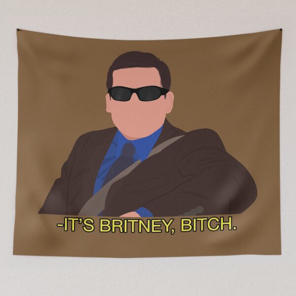 Item preview, Office Michael Scott It's Britney B Meme Fan Art designed and sold by senaeksi.