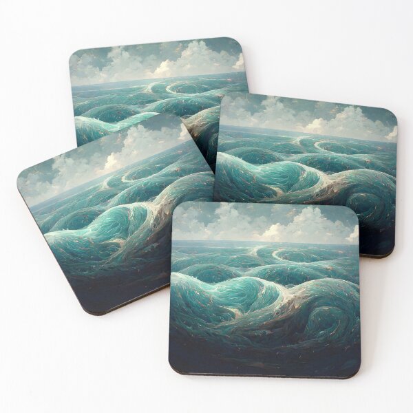 Item preview, Swirling Sea Ocean Water Waves designed and sold by MythicPrompts.