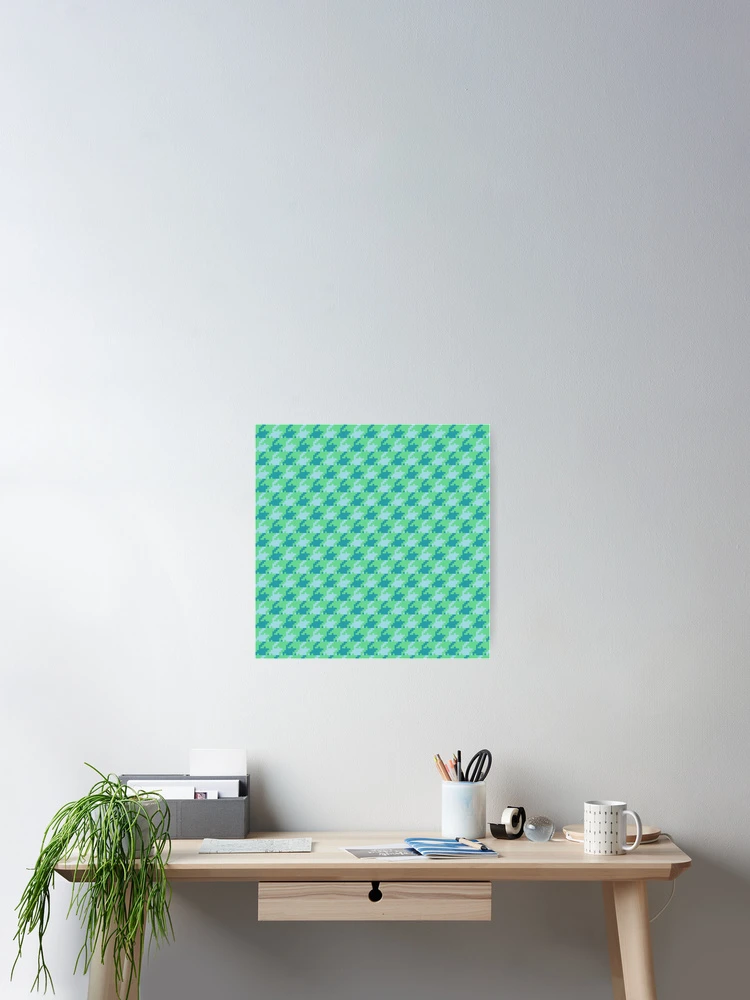 Thumbnail 2 of 3, Poster,  Houndstooth Pattern Spring designed and sold by Hic21.