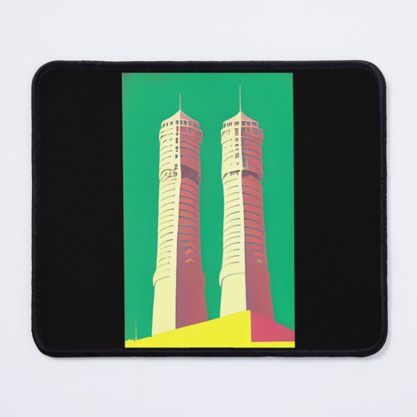 Item preview, twin towers - Art Made By AI   designed and sold by ColdDinnerClub.