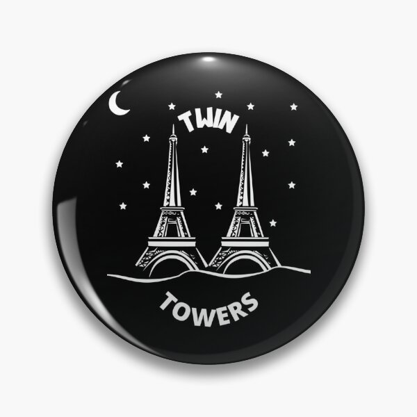 Item preview, Twin Towers - Eiffel Towers At Night   designed and sold by ColdDinnerClub.