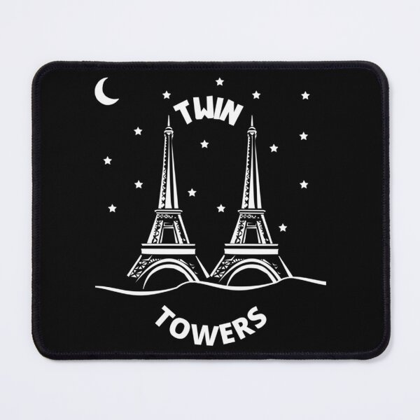 Item preview, Twin Towers - Eiffel Towers At Night   designed and sold by ColdDinnerClub.