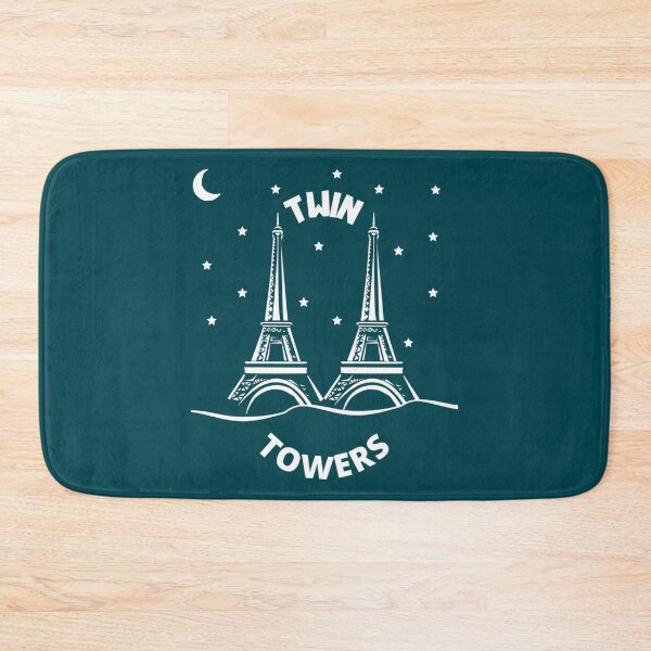 Item preview, Twin Towers - Eiffel Towers At Night   designed and sold by ColdDinnerClub.