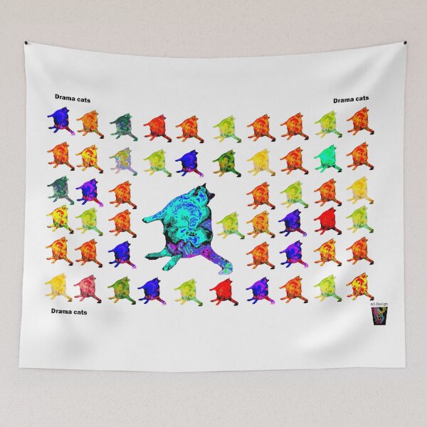 Item preview, Drama cats - Design 5 - NS Design designed and sold by NS-Design-Shop.