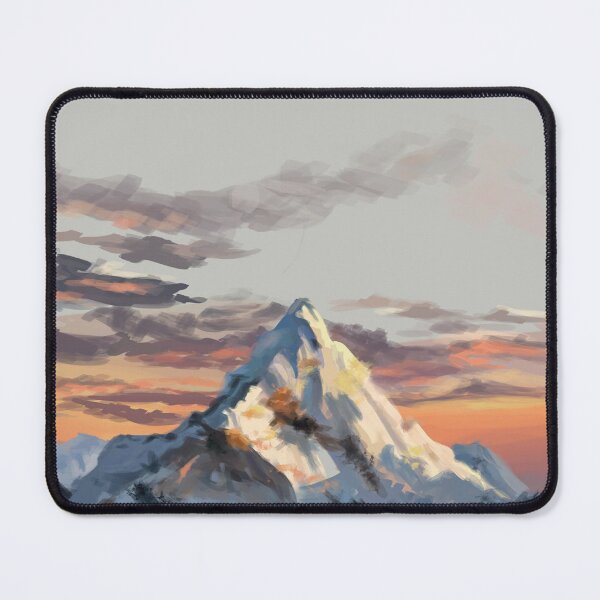 Item preview, Abstract style art of white mountain painting - colorful design - decoration and gift for mummy designed and sold by THASSON.