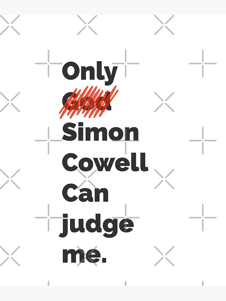 "Simon Cowell." Poster for Sale by LettersOnStuff Redbubble