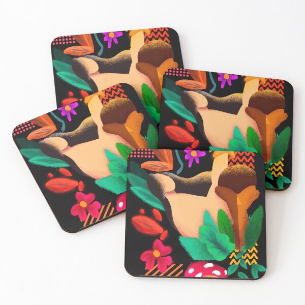 Item preview, Flat Design - Black Background  designed and sold by BeMoreShop.
