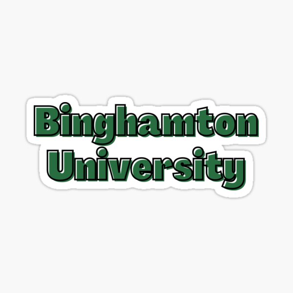 "Binghamton University" Sticker For Sale By Sweetnesshop | Redbubble