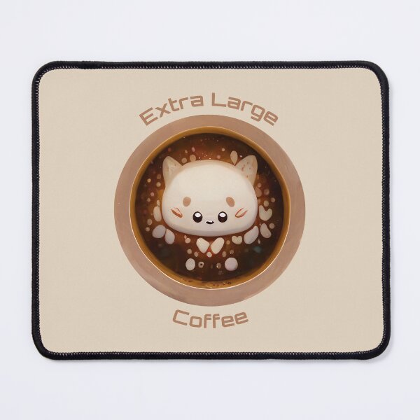 Item preview, Extra Large Coffee Cute Kawaii designed and sold by MattsMultiverse.
