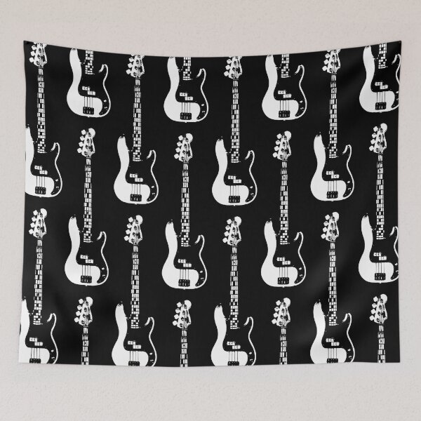 Item preview, Bass Guitar Cutout - White designed and sold by QuarterMoon.