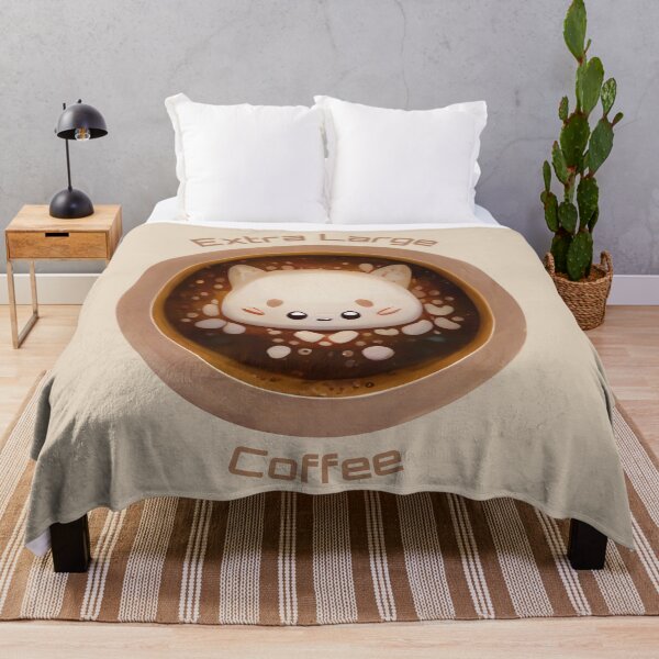 Item preview, Extra Large Coffee Cute Kawaii designed and sold by MattsMultiverse.
