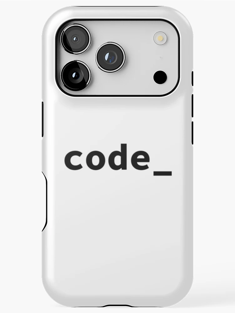 Thumbnail 1 of 4, iPhone Case, code_ (Inverted) designed and sold by developer-gifts.