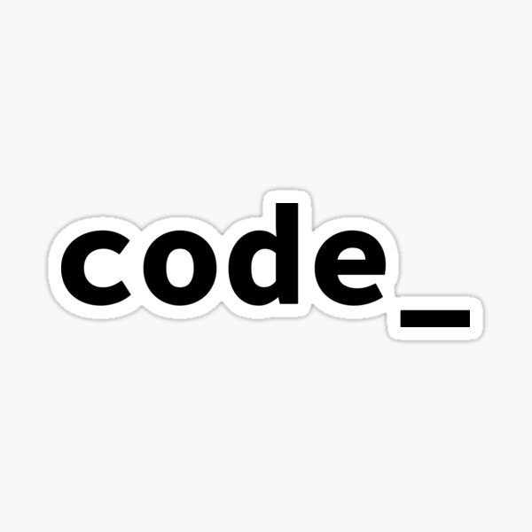 code_ (Inverted) Sticker