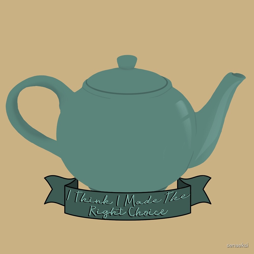 "Jim and Pam Teapot From Office I Think I Made The Right Choice" by