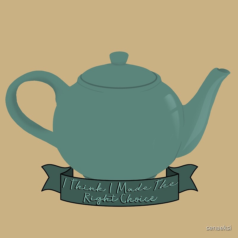 "Jim and Pam Teapot From Office I Think I Made The Right Choice" by