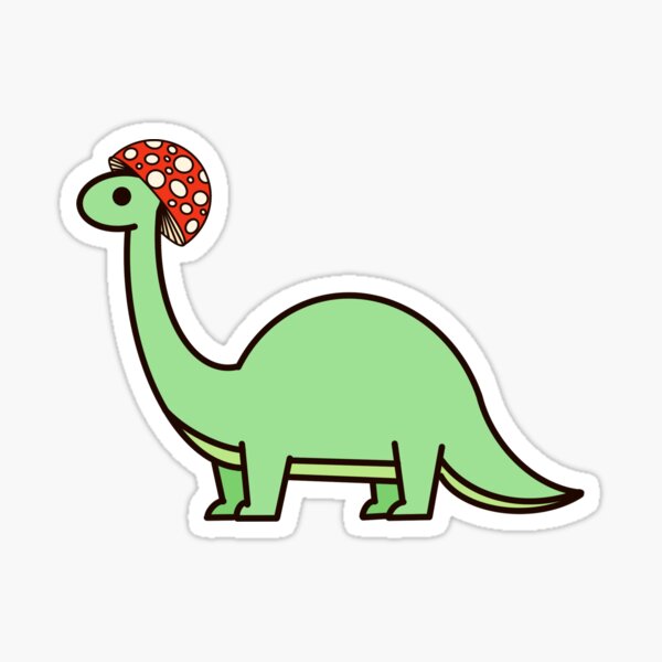 Mushroom Hat Dinosaur Sticker For Sale By Npc Designs Redbubble 1481