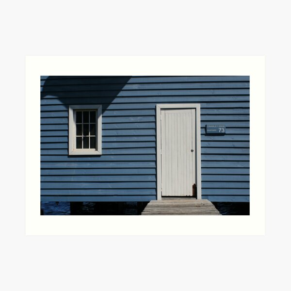 Crawley Edge Boatshed, Perth Art Print