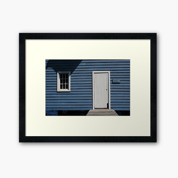 Crawley Edge Boatshed, Perth Framed Art Print
