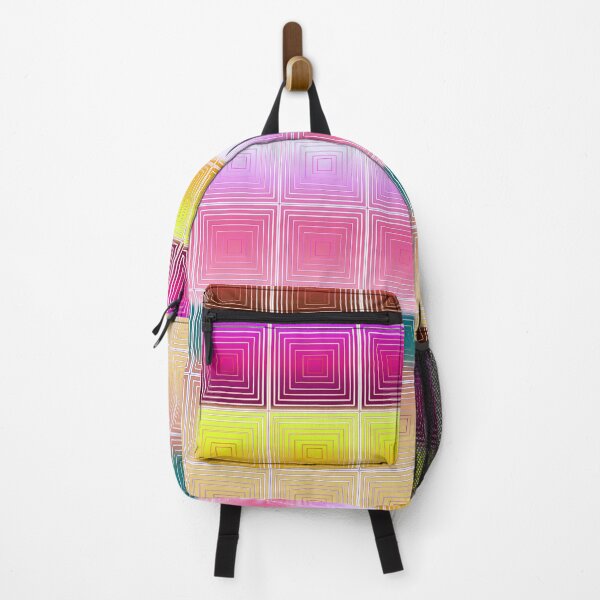 Item preview, Cute Vintage Ornamental Square Geometric Pattern with Multicolored Gradient for For Pupils, Students, Teachers, and Lecturers Who Love the Geometrical Patterns and Gradient Colors designed and sold by IraNiva.