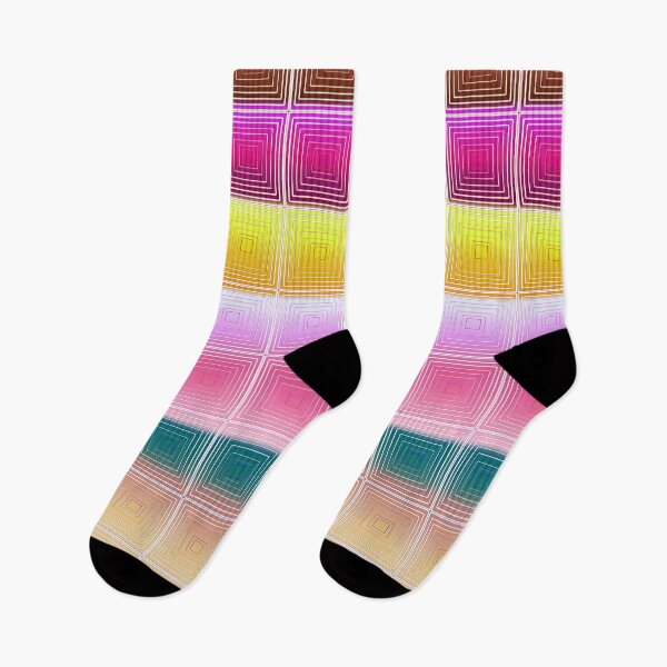Item preview, Cute Vintage Ornamental Square Geometric Pattern with Multicolored Gradient for For Pupils, Students, Teachers, and Lecturers Who Love the Geometrical Patterns and Gradient Colors designed and sold by IraNiva.