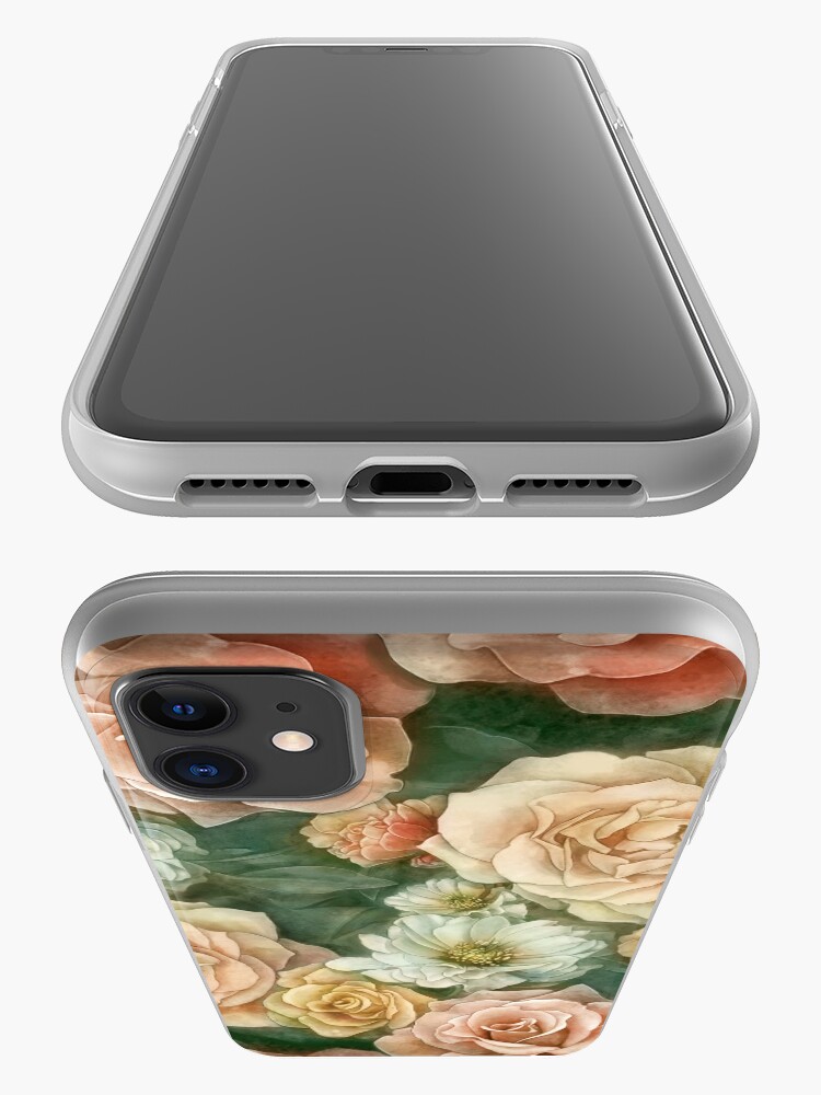 Alternate view of Rose floral pattern iPhone Case & Cover