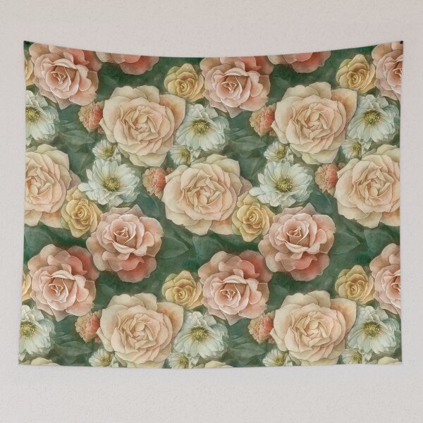 Item preview, Rose floral pattern designed and sold by strijkdesign.