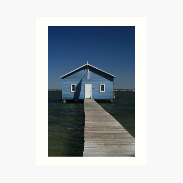 Crawley Edge Boatshed, Perth Art Print