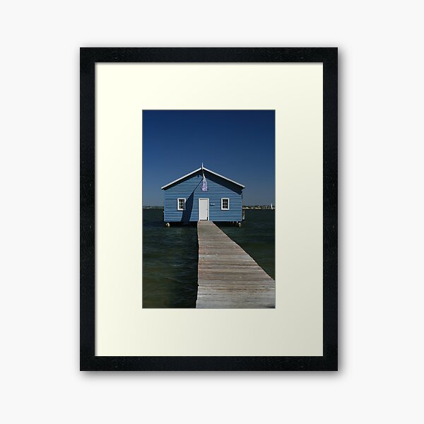 Crawley Edge Boatshed, Perth Framed Art Print