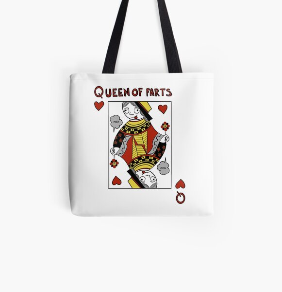 Queen of Farts All Over Print Tote Bag