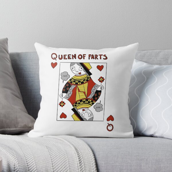 FART KING funny throw Pillows | Zazzle