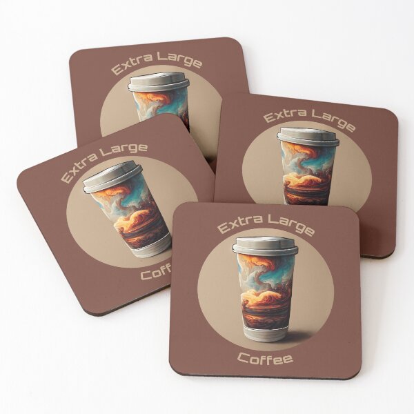 Item preview, Extra Large Coffee Experimental Colorful Cup designed and sold by MattsMultiverse.