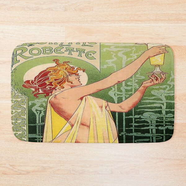Item preview, Alphonse Mucha, Absinthe Robette Vintage Alcohol Art Advert  designed and sold by Olivia-One.