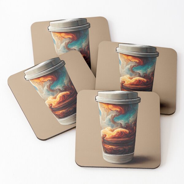 Item preview, Extra Large Coffee Experimental Colorful Cup No Text designed and sold by MattsMultiverse.
