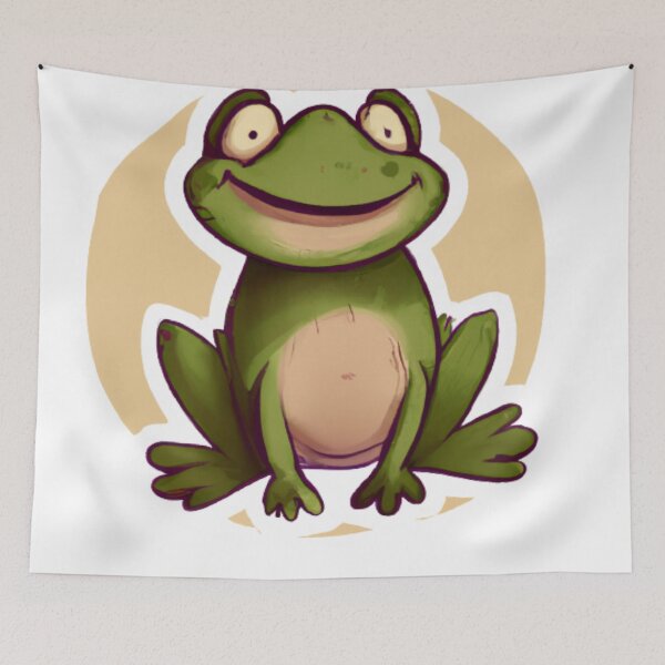 Item preview, Cute Smiling Frog  designed and sold by sabrinadesign.