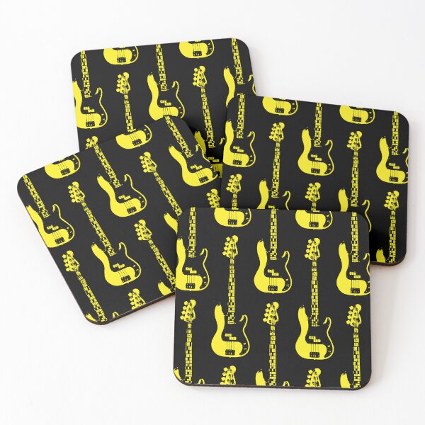 Item preview, Bass Guitar Cutout - Yellow designed and sold by QuarterMoon.