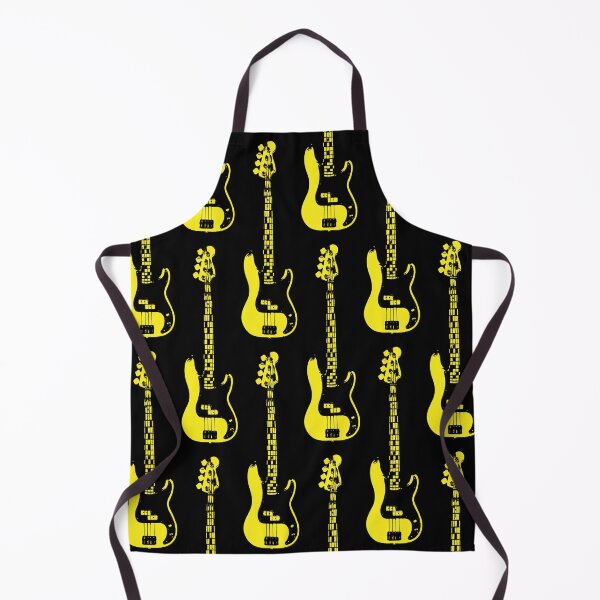 Item preview, Bass Guitar Cutout - Yellow designed and sold by QuarterMoon.