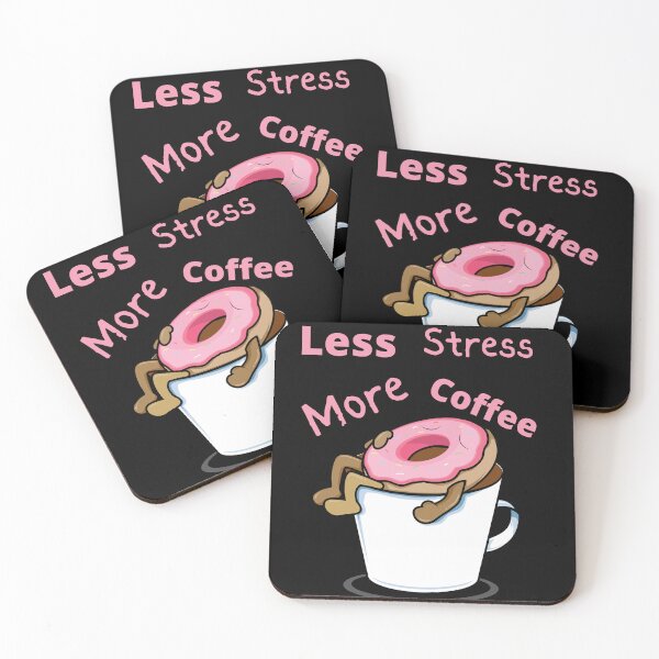 Item preview, Less Stress More Coffee designed and sold by kryative.