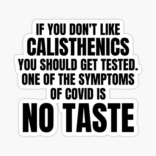 Calisthenics lover, Calisthenics, funny Calisthenics Sticker