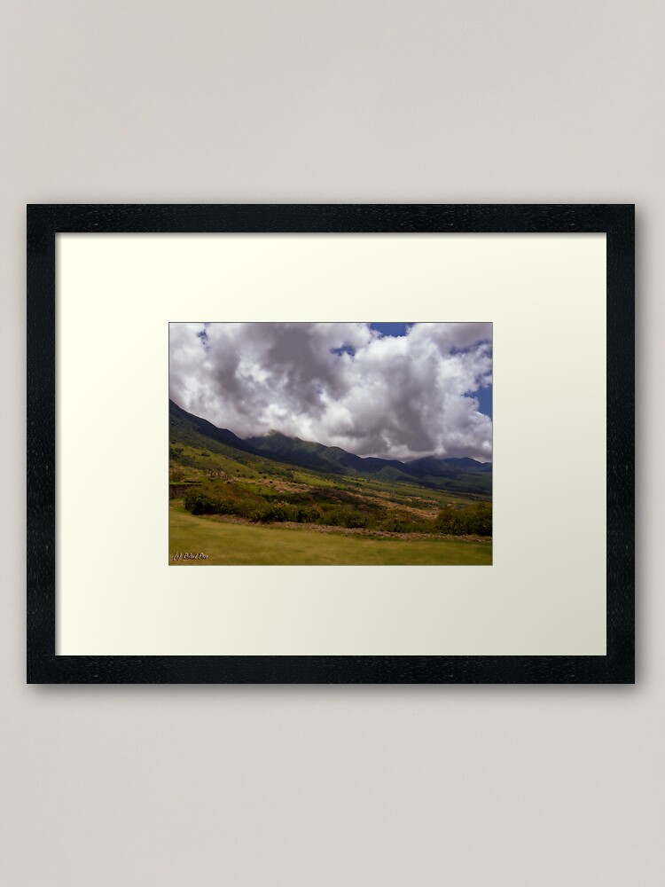 Alternate view of Mountain Clouds Framed Art Print