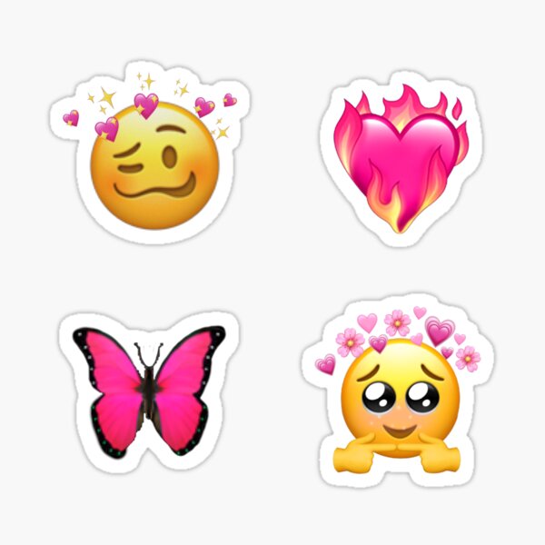"Pink Emoji Pack" Sticker for Sale by KenyeahC Redbubble
