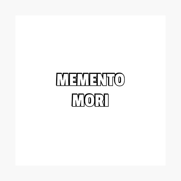 Artikel-Vorschau von Memento Mori – erinnere dich daran, dass du sterben wirst – stoische Weisheit, designt und verkauft von Inspirationmotivation.