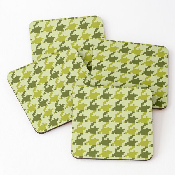 Item preview, Houndstooth Pattern Olive Green  designed and sold by Hic21.