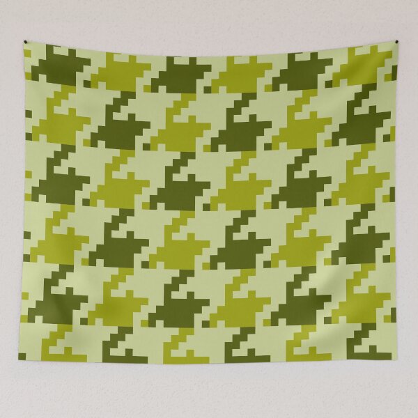 Item preview, Houndstooth Pattern Olive Green  designed and sold by Hic21.