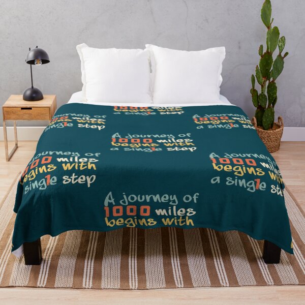 Item preview, A journey of 1000 miles begins with a single step, Motivational quotes, positive words and inspirational sayings for encouraging to do the best in your life. designed and sold by Quotesgallery.
