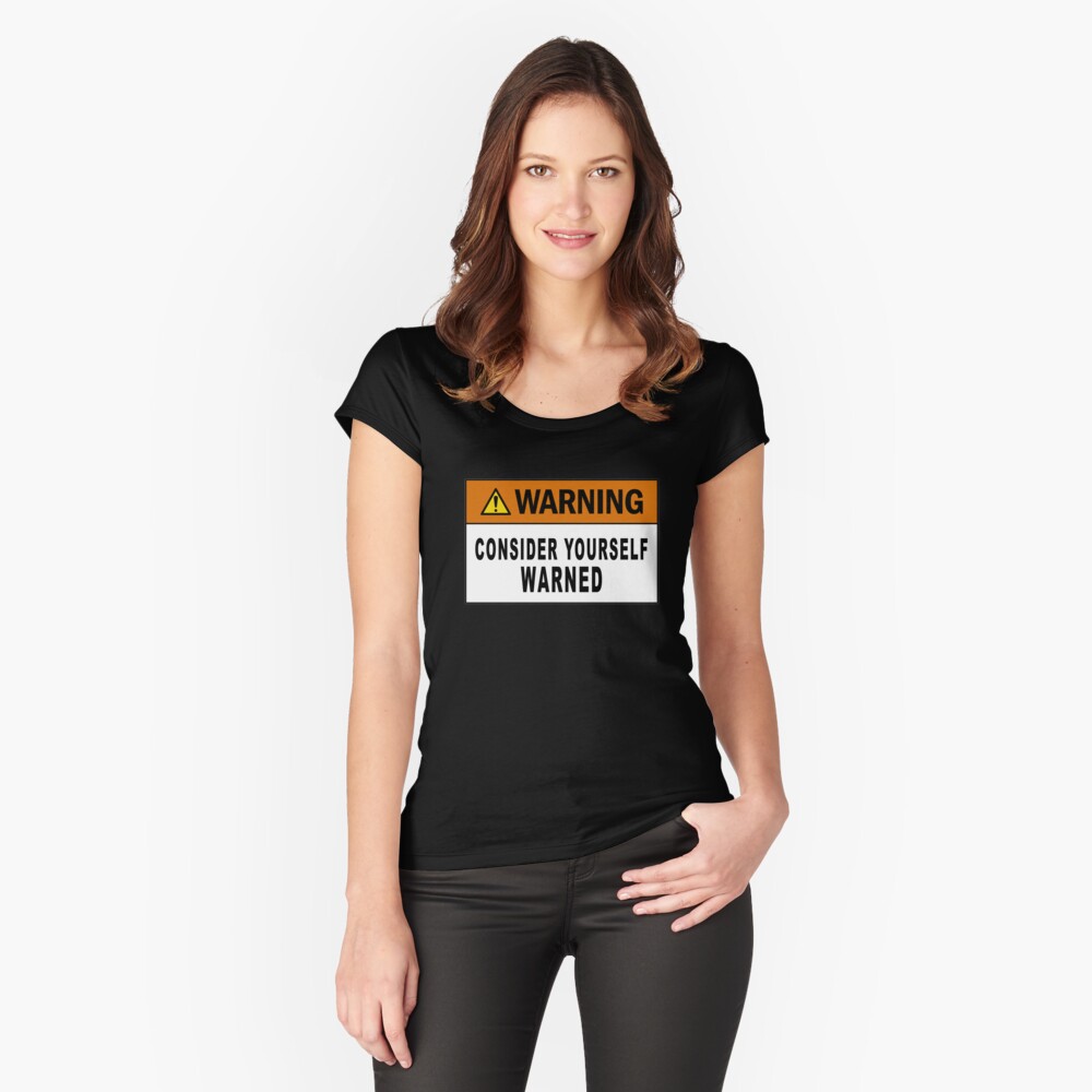 "Warning Consider Yourself Warned " Sticker for Sale by 1guy1girl