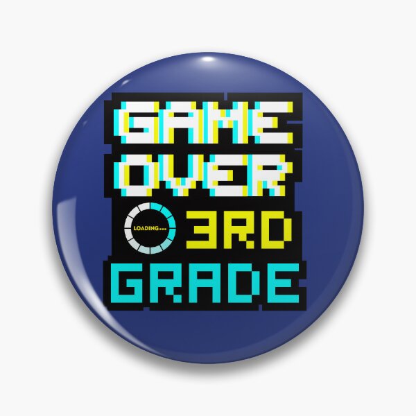 Item preview, Back to School - Game Over - 3rd Grade - Third Grade designed and sold by DesignByLeo.