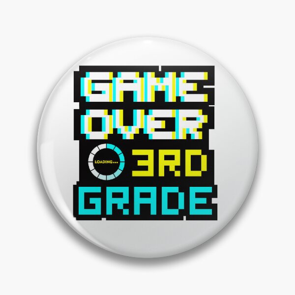 Item preview, Back to School - Game Over - 3rd Grade - Third Grade designed and sold by DesignByLeo.