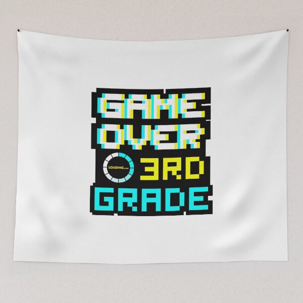 Item preview, Back to School - Game Over - 3rd Grade - Third Grade designed and sold by DesignByLeo.
