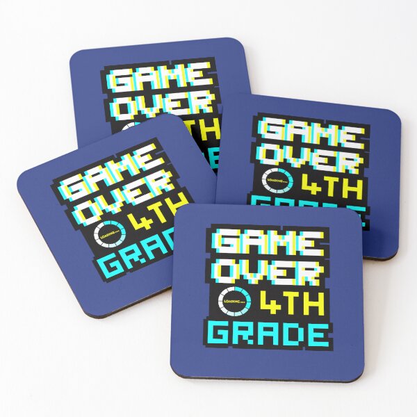 Item preview, Back to School - Game Over - 4th Grade - Fourth Grade designed and sold by DesignByLeo.