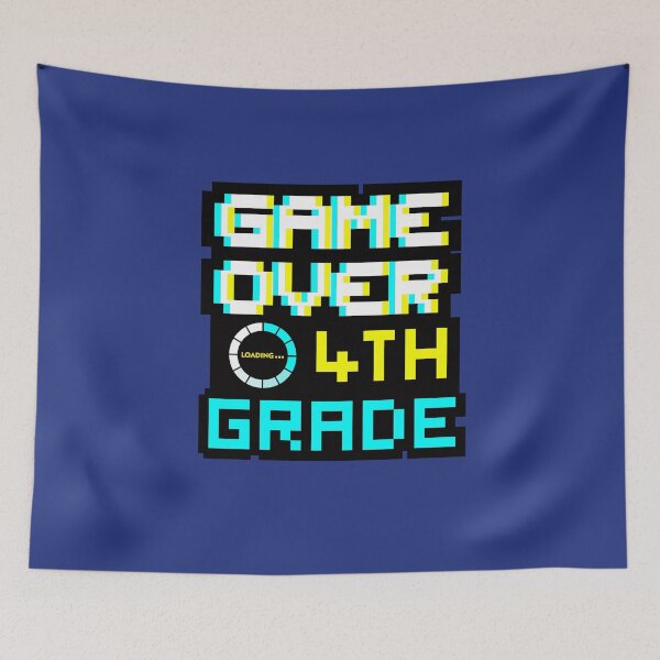 Item preview, Back to School - Game Over - 4th Grade - Fourth Grade designed and sold by DesignByLeo.
